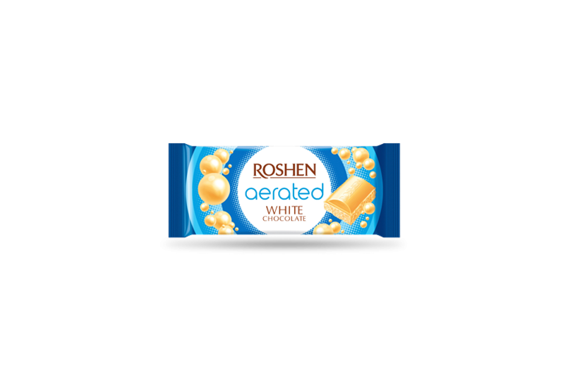Roshen шоколадка біла пориста